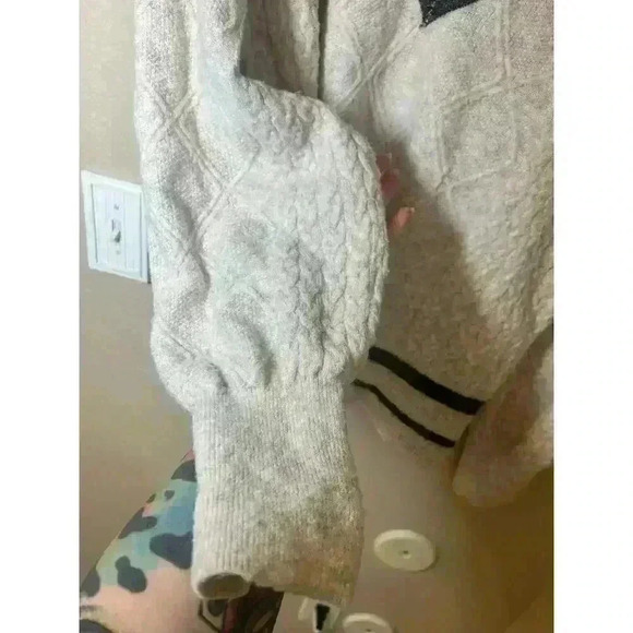 Westbound button up nylon/wool blend sweater size xl - Picture 2 of 8